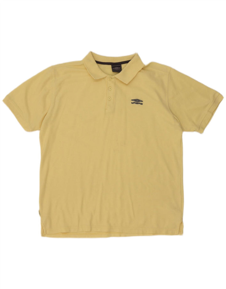 Camisa polo masculina Umbro XL poliéster amarelo