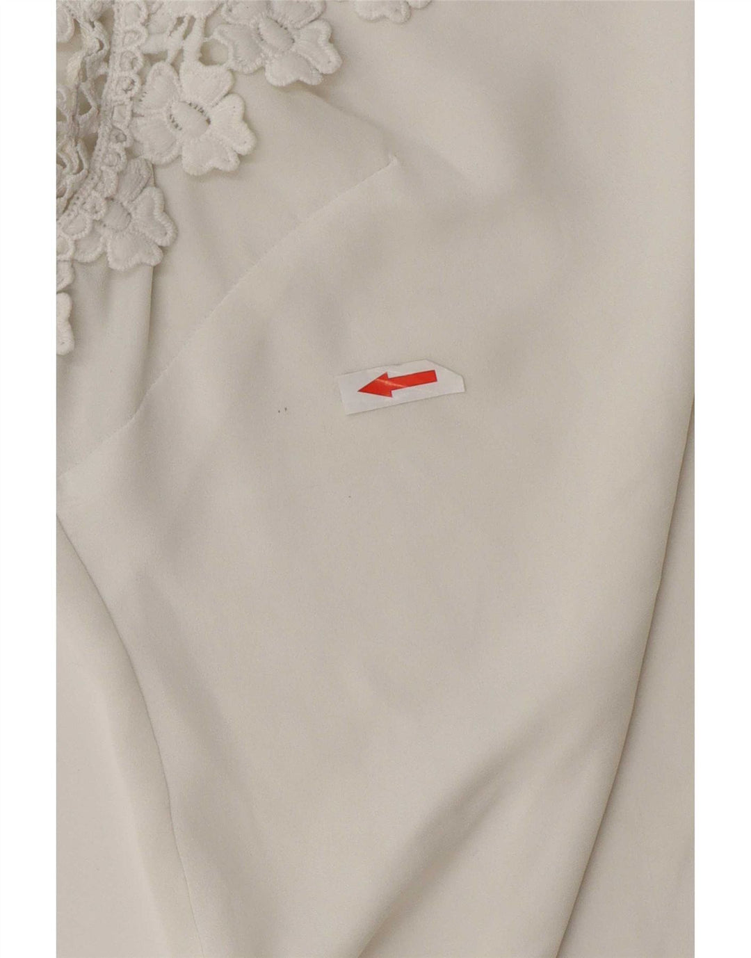 Blusa feminina Lipsy UK 16 grande poliéster branco