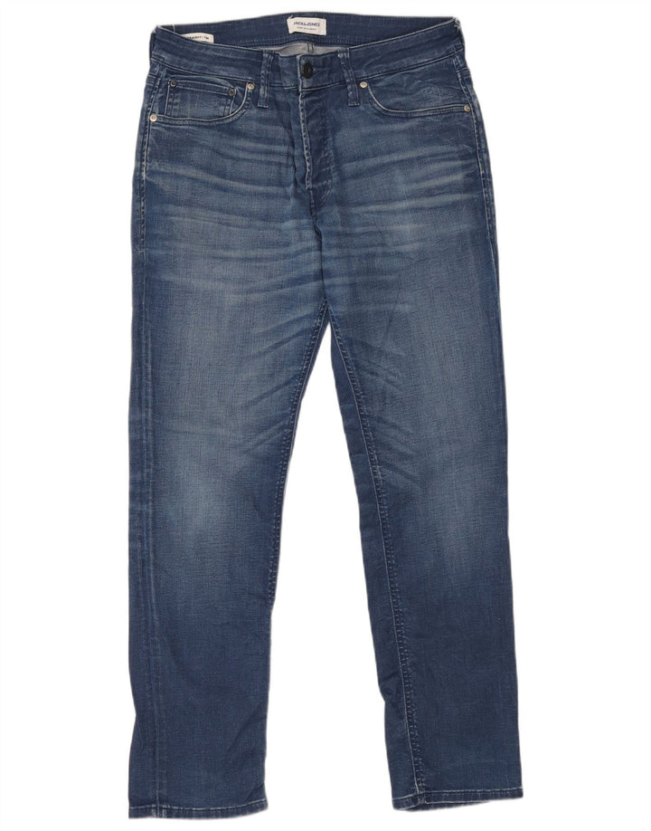 JACK & JONES Masculino Tim Straight Jeans W32 L30 Azul