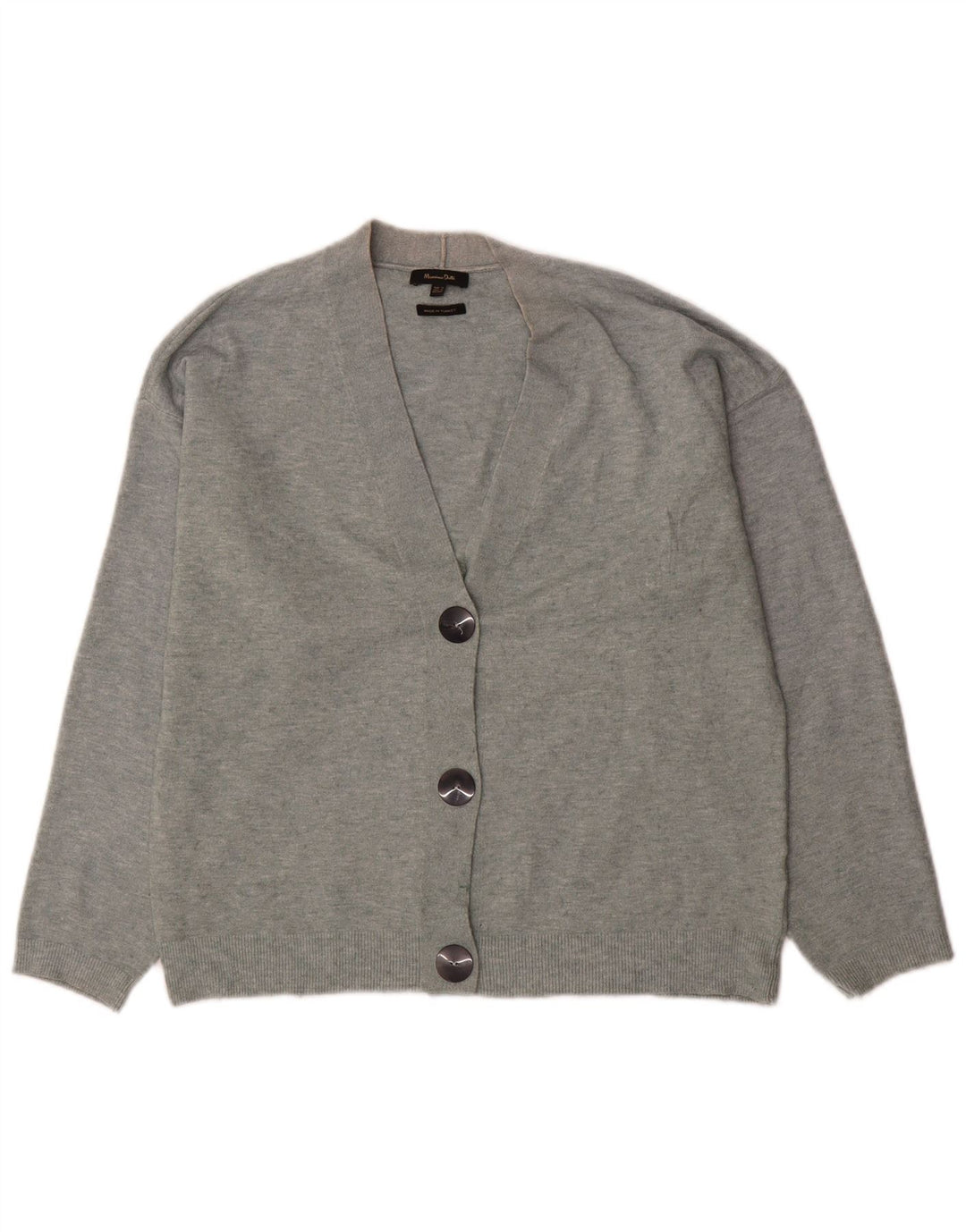 Suéter cardigã oversized feminino Massimo Dutti Reino Unido 6 XS cinza