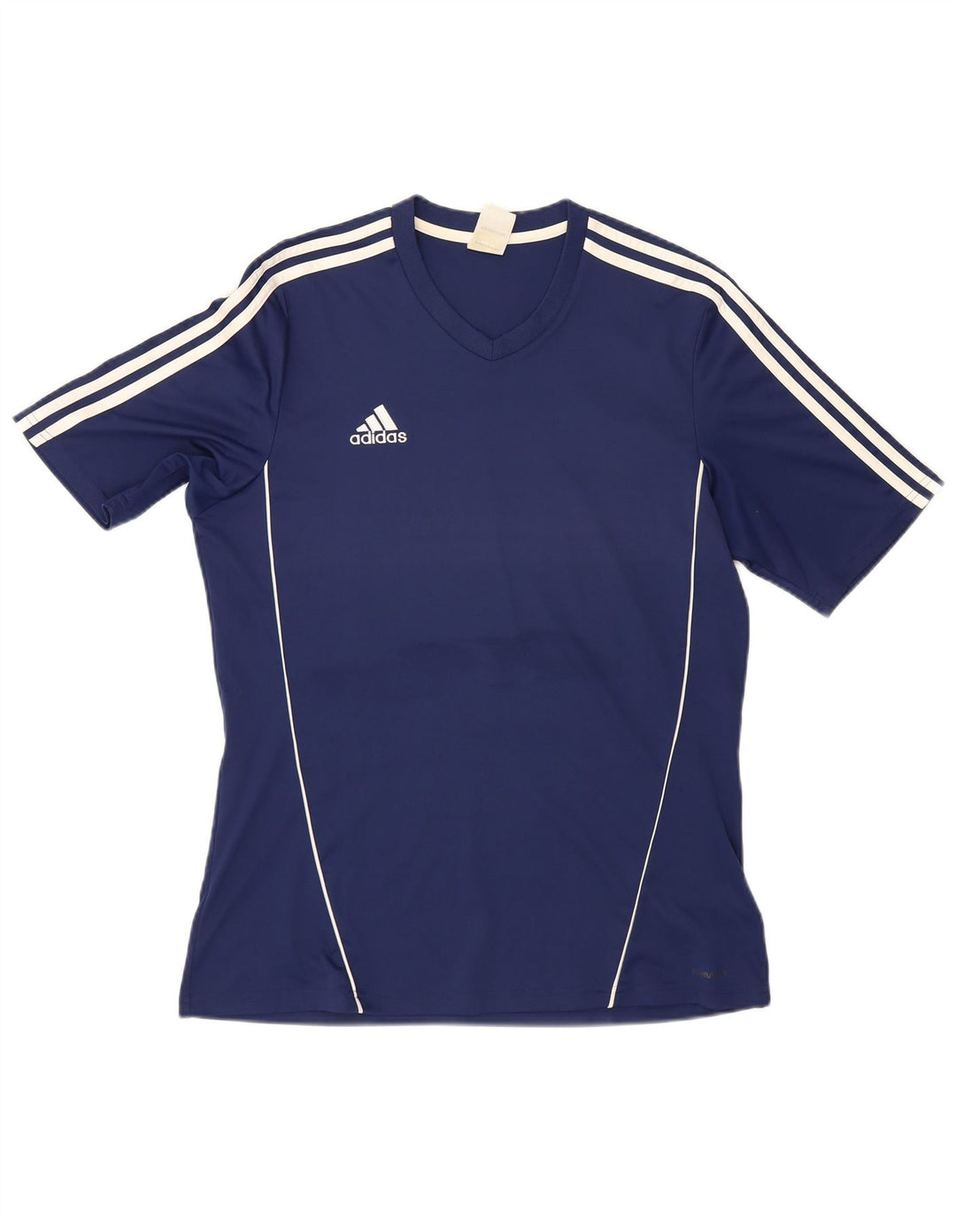 Camiseta masculina Adidas grande poliéster azul marinho