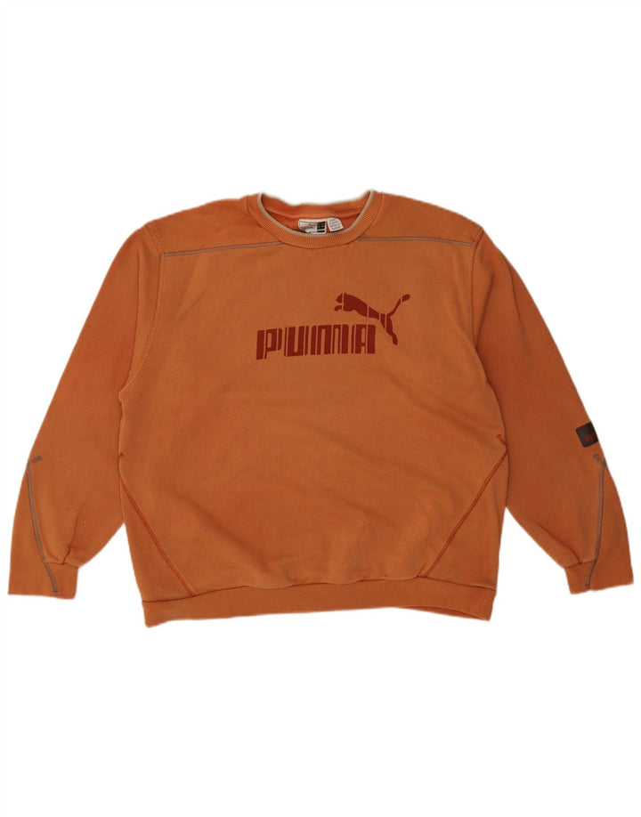 Puma Boys Graphic Sweatshirt Jumper 13-14 Anos Laranja