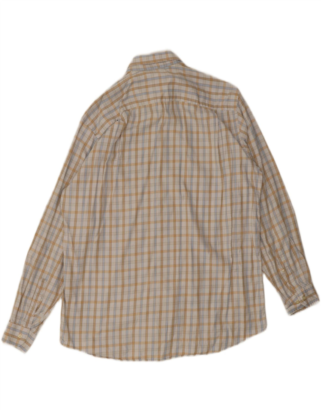 Lacoste Camisa masculina tamanho 44 XL Off White Check