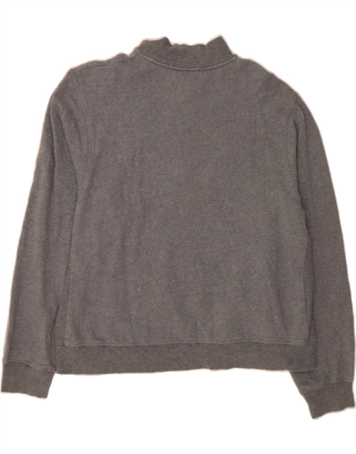 CHAMPION Womens Zip Neck Sweatshirt Jumper UK 18 XL Grey Cotton Vintage Champion and Second-Hand Champion from Messina Hembry 