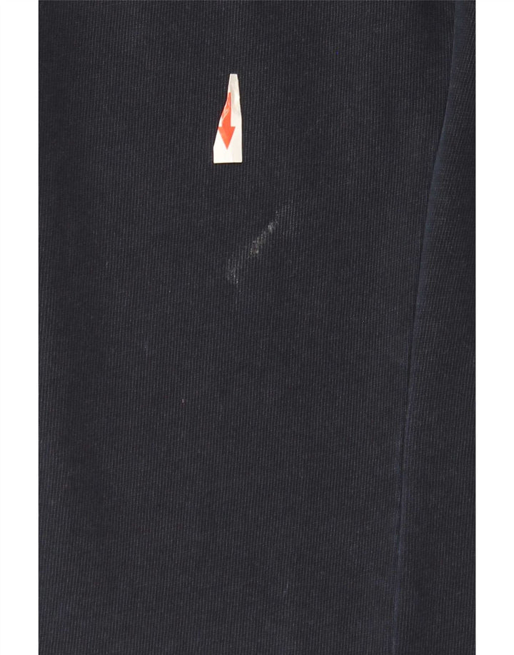 Calça feminina Zara com pernas largas UK 14 azul marinho médio