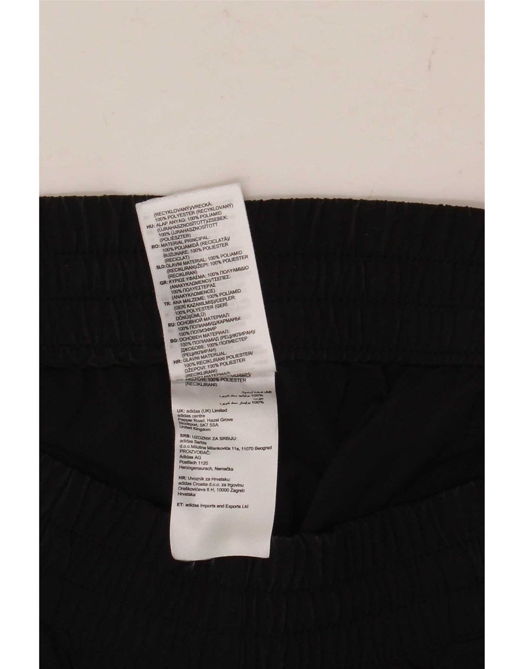 Adidas Womens Sport Shorts UK 8/10 Pequeno Preto Poliamida