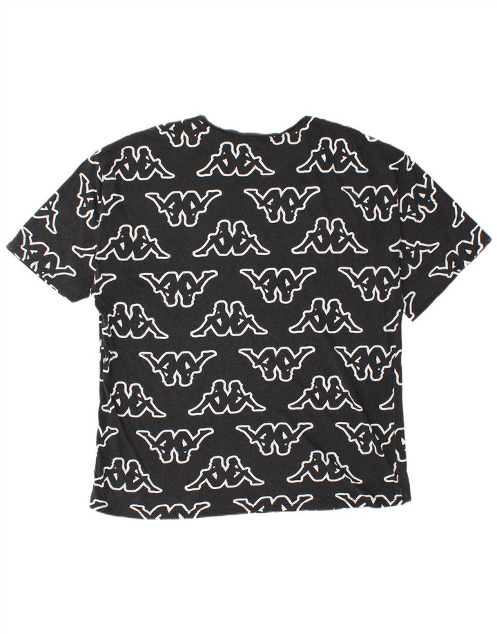 Camiseta Kappa masculina Tezenis com estampa gráfica grande preta