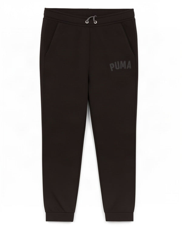 Calça feminina Puma Graphic Tracksuit Joggers UK 12 Médio Preto