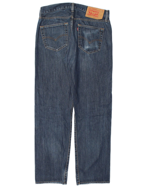 Levi's Masculino 501 Straight Jeans W32 L32 Azul Algodão