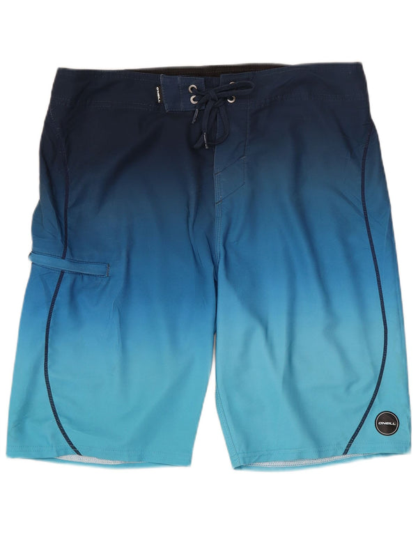 O'NEILL Mens Swimming Shorts Medium  Navy Blue Colourblock Polyester