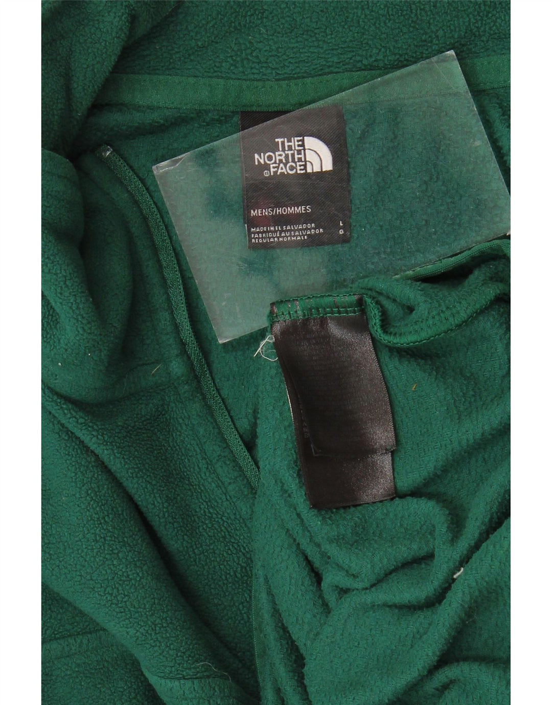 THE NORTH FACE Suéter masculino de lã com zíper e gola grande poliéster verde