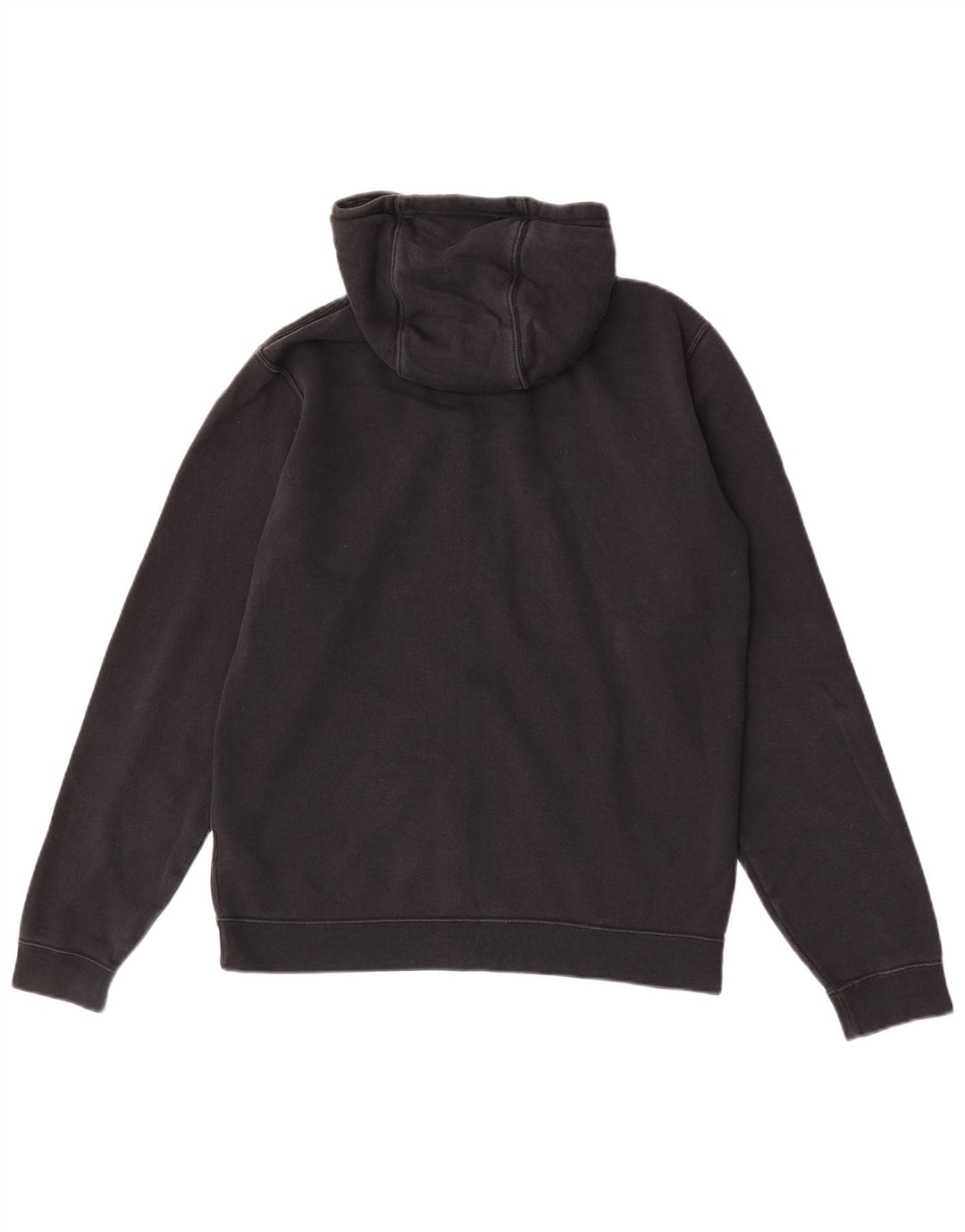 Suéter Nike masculino com capuz e zíper médio preto algodão
