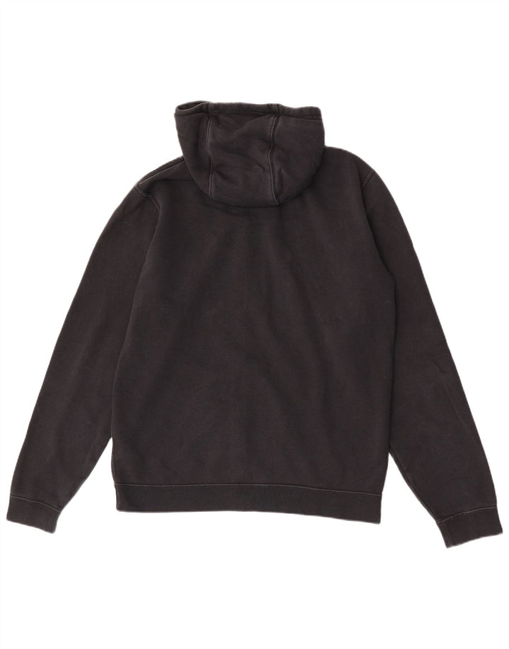Suéter Nike masculino com capuz e zíper médio preto algodão