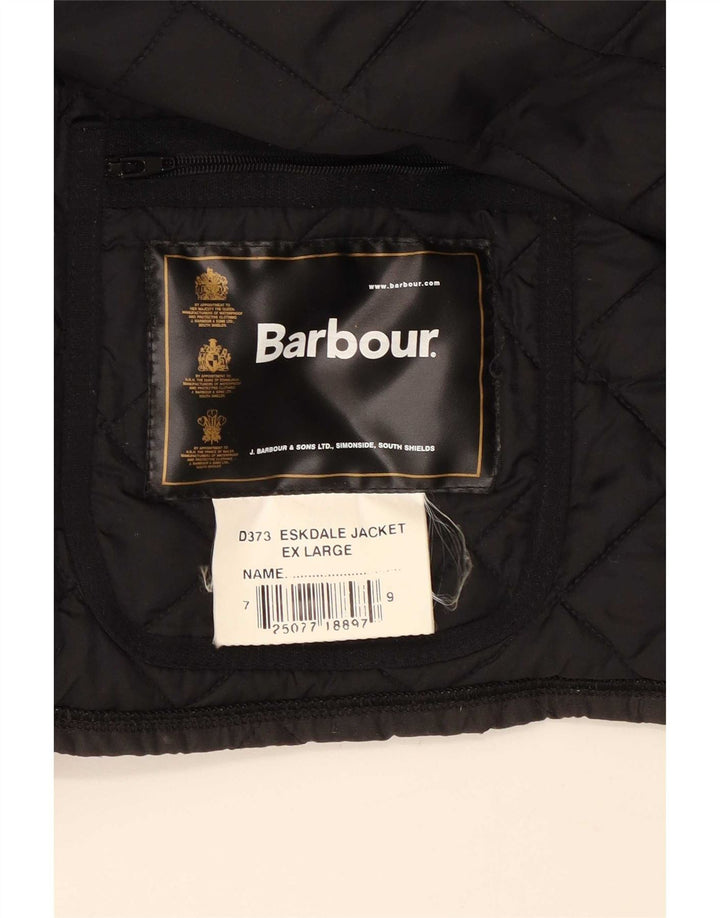 Jaqueta acolchoada masculina Barbour UK 42 XL poliéster preto
