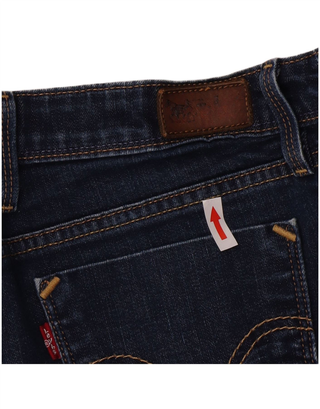 Calça jeans feminina Levi's 629 Bootcut W32 L30 azul marinho algodão