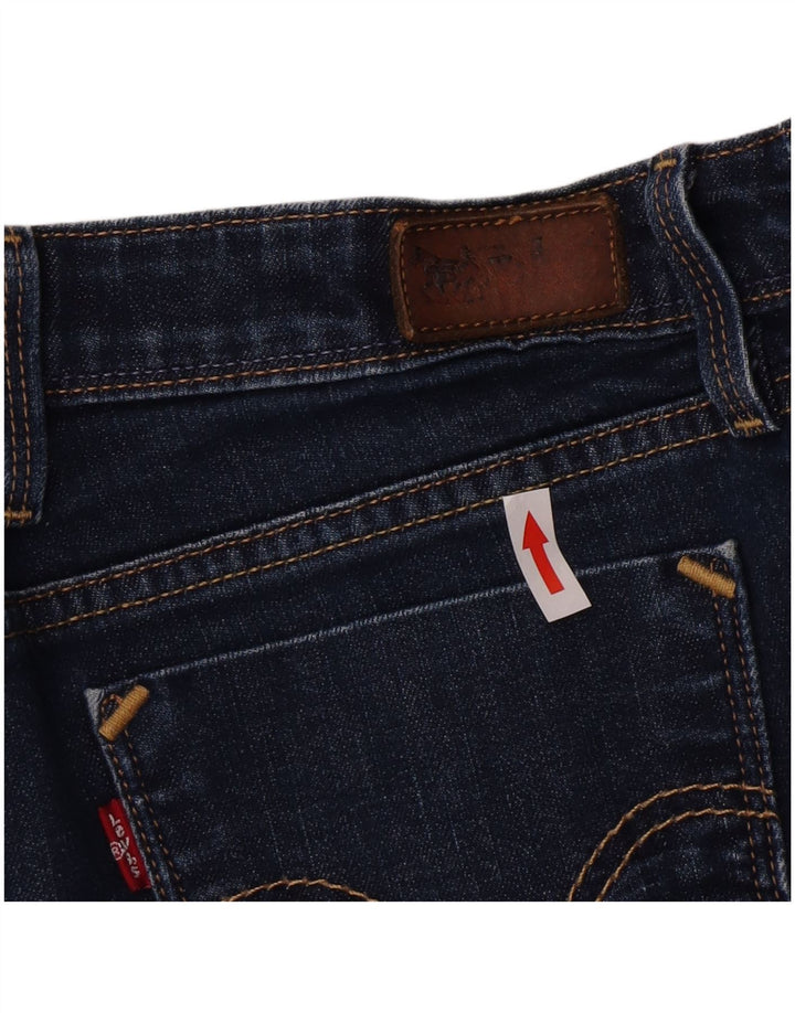 Calça jeans feminina Levi's 629 Bootcut W32 L30 azul marinho algodão