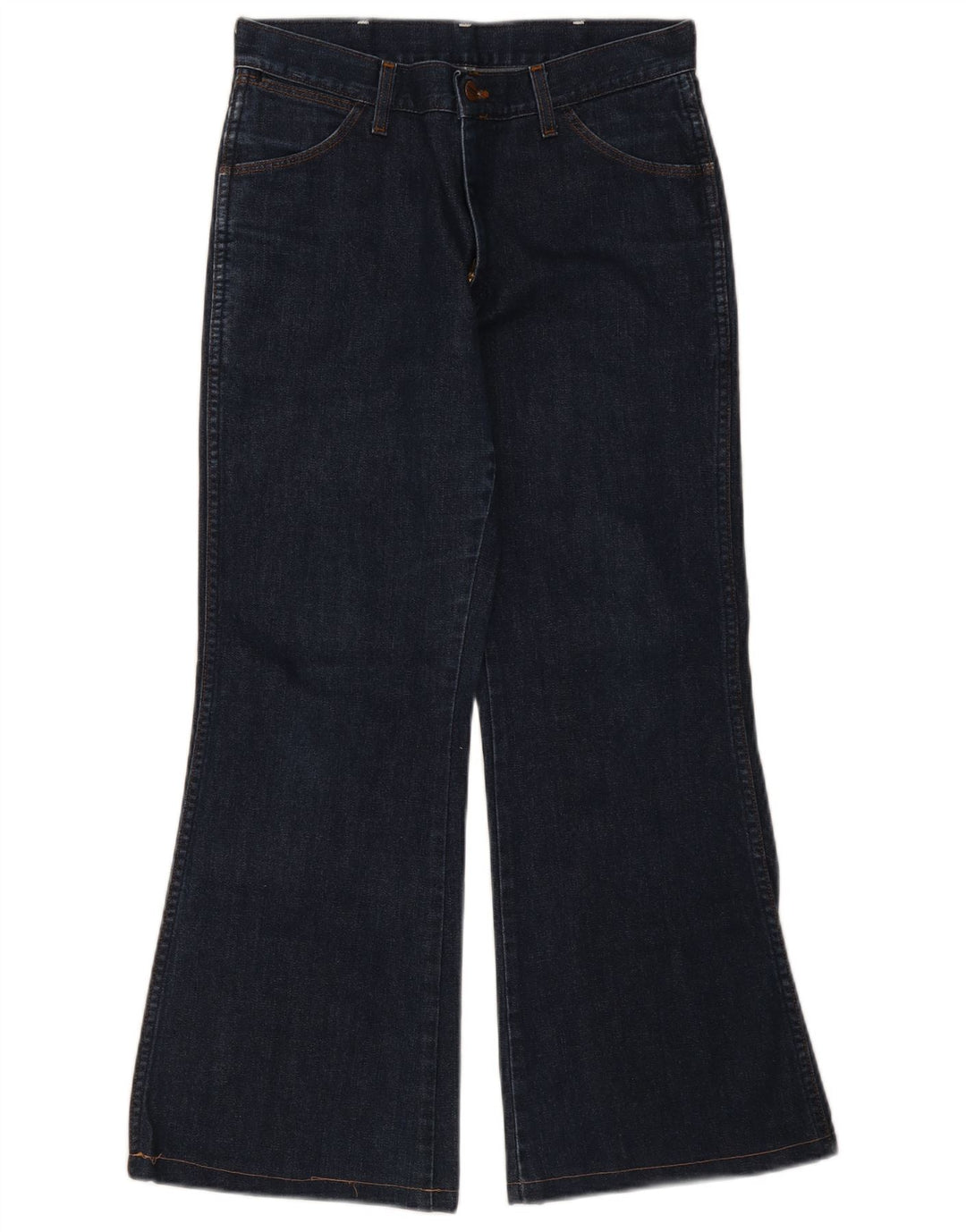 Wrangler Mens Jeans Flared W30 L28 Azul Marinho Algodão