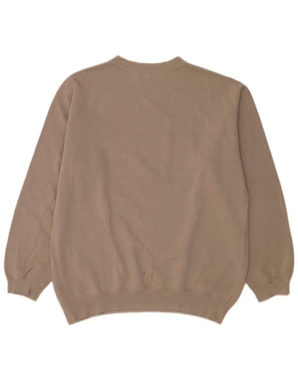 Campeão masculino gráfico moletom jumper XL bege