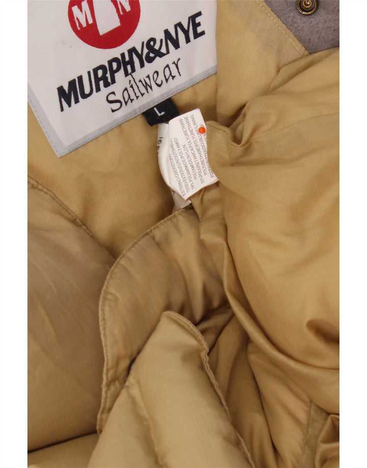 Colete acolchoado masculino Murphy & Nye UK 40 grande poliamida bege