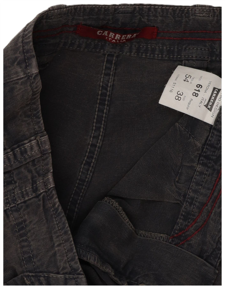 CARRERA Masculino 618 Cargo Shorts W38 XL Azul Marinho Algodão