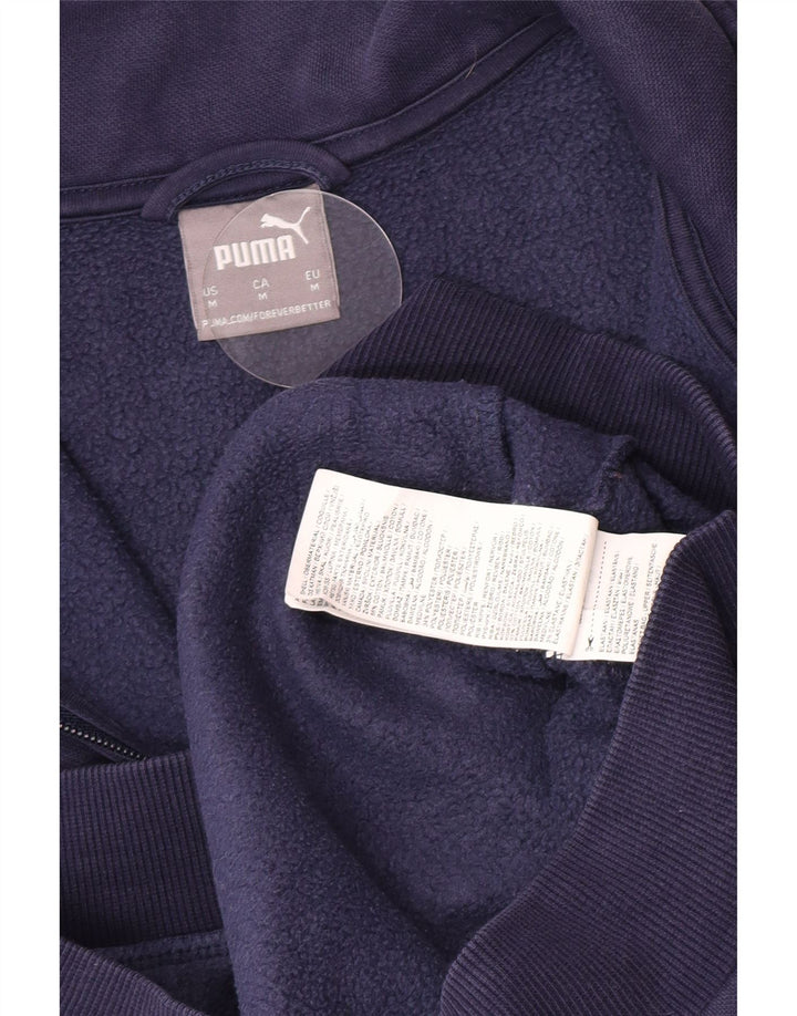 Puma Mens Tracksuit Top Jacket Médio Azul Marinho Algodão