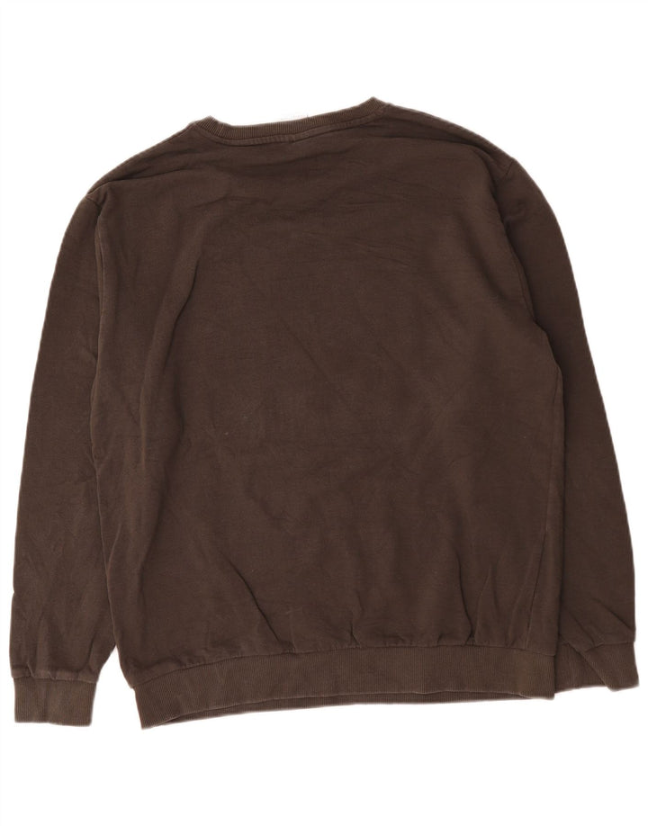 Zara Moletom Gráfico Masculino Jumper XL Marrom Algodão