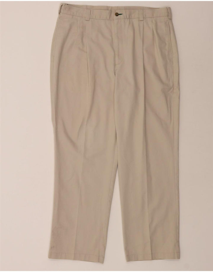 TOMMY HILFIGER Mens Pegged Chino Trousers W38 L30 Beige Cotton Vintage Tommy Hilfiger and Second-Hand Tommy Hilfiger from Messina Hembry 