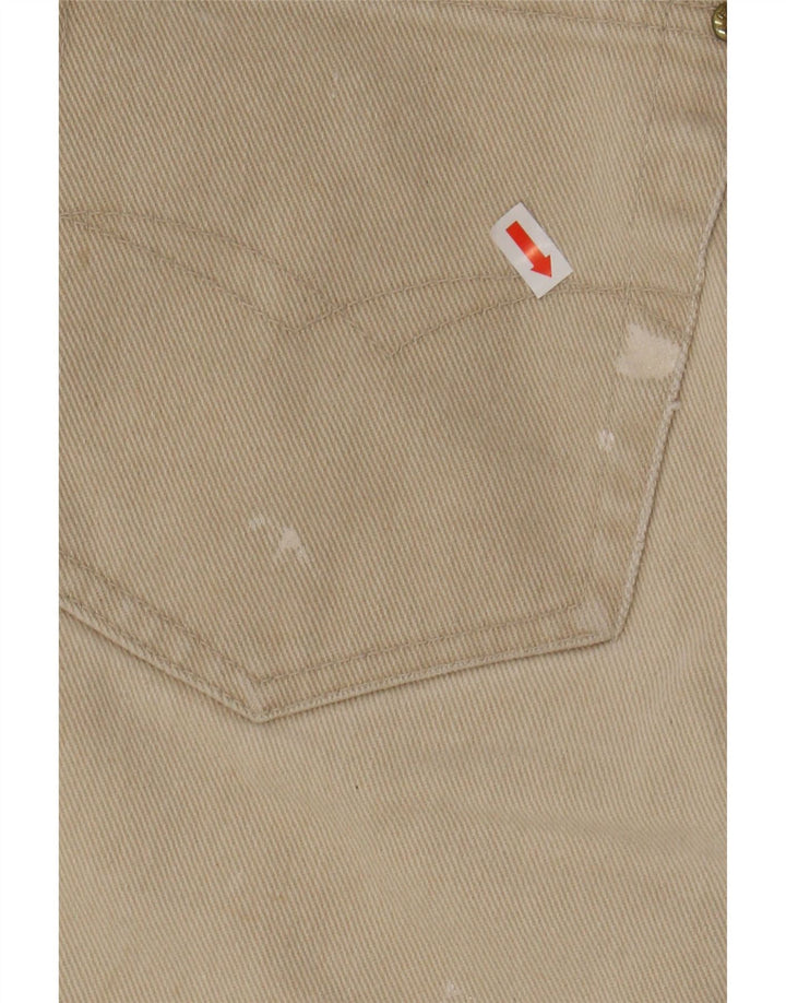 VINTAGE Mens Tapered Jeans W30 L27 Beige Cotton Vintage Vintage and Second-Hand Vintage from Messina Hembry 