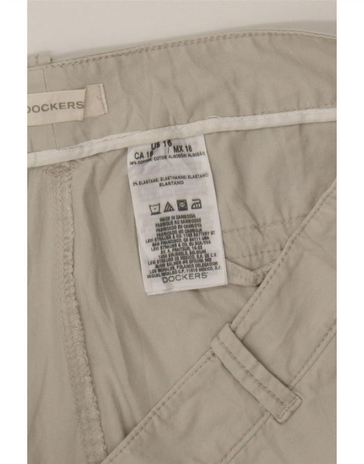 DOCKERS Womens Chino Shorts US 16 2XL W36 Beige Cotton Vintage Dockers and Second-Hand Dockers from Messina Hembry 