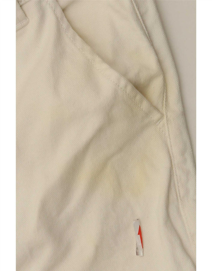 Zara Mens Chino Shorts EU 42 Grande W32 Algodão Branco