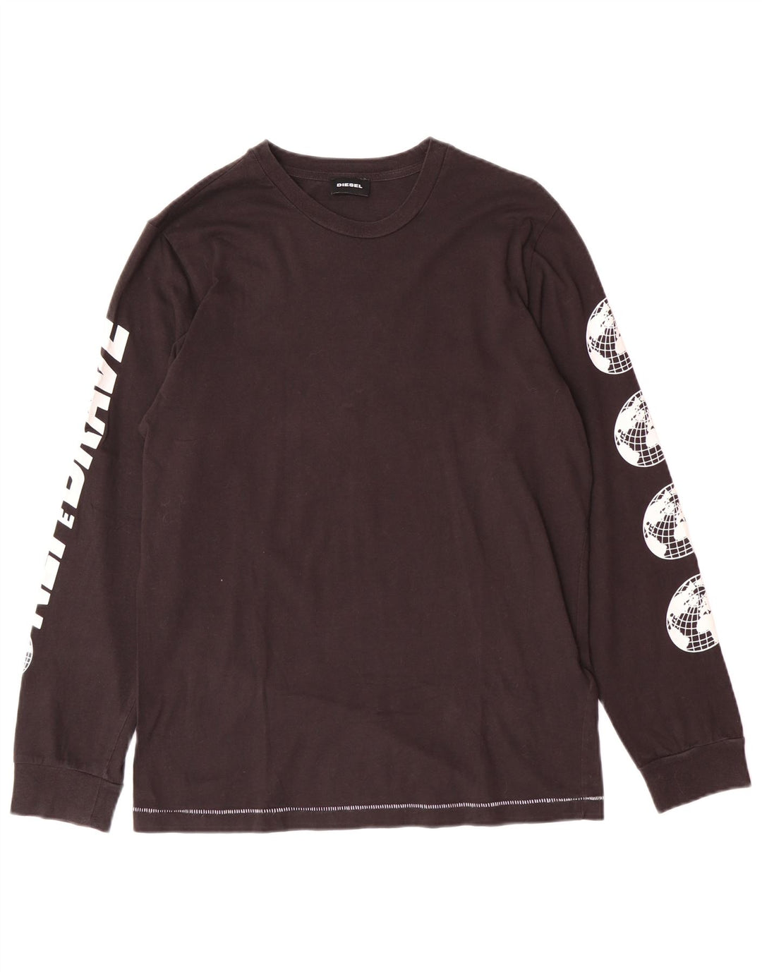 Diesel Boys Graphic Top Long Sleeve 13-14 Years Black
