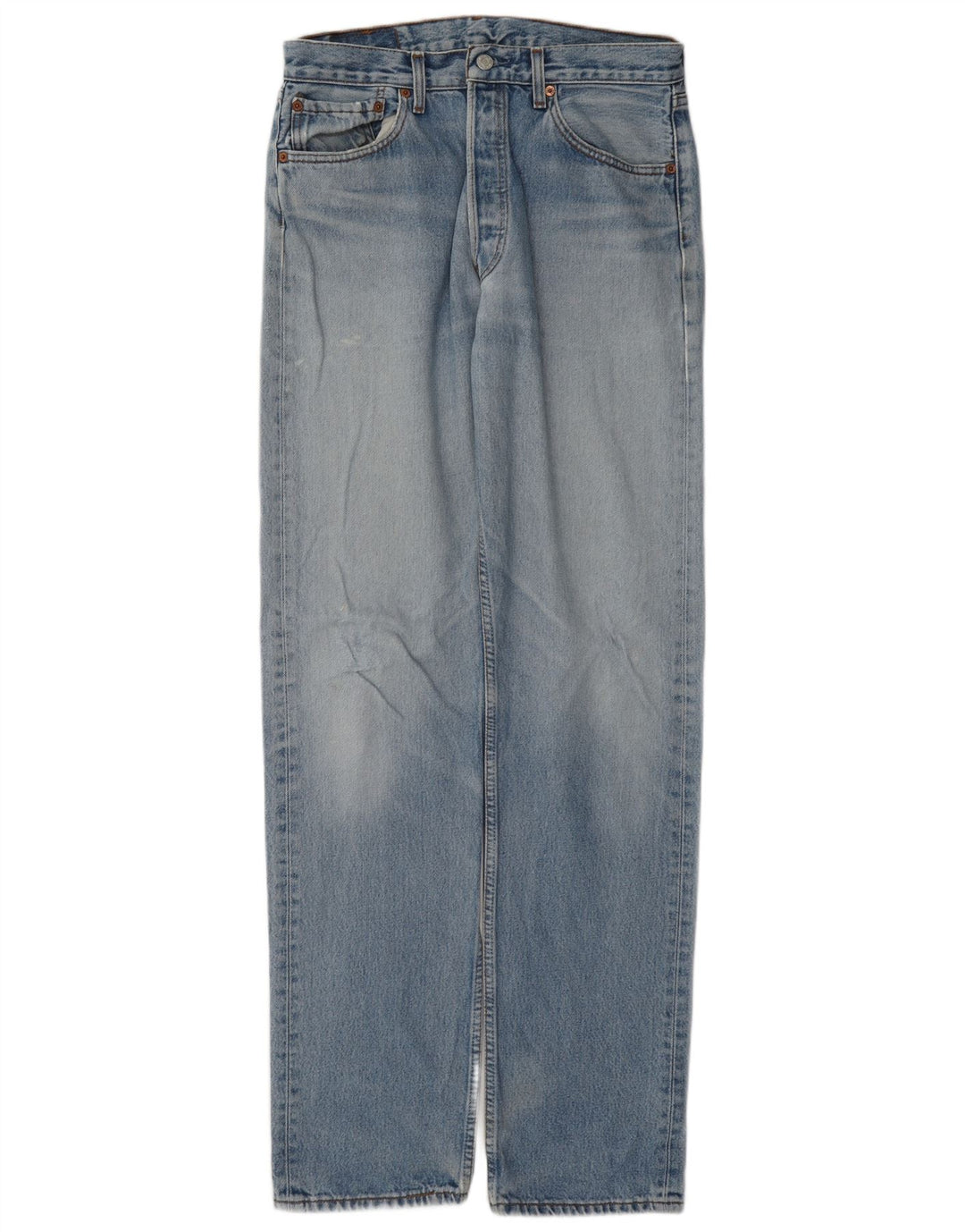 Levi's Masculino 501 Straight Jeans W33 L36 Azul Algodão
