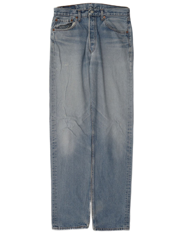 Levi's Masculino 501 Straight Jeans W33 L36 Azul Algodão