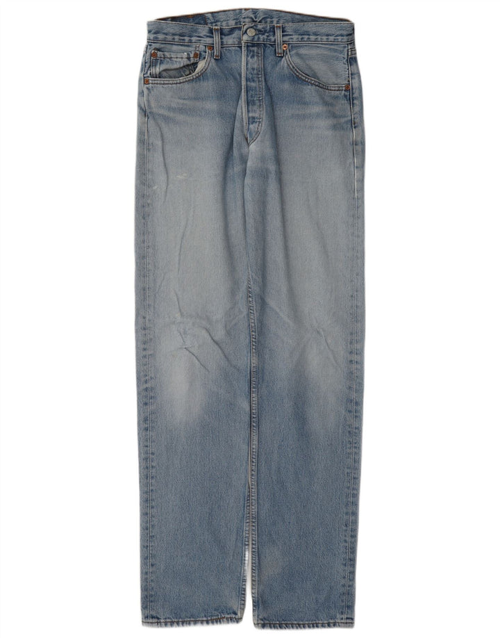 Levi's Masculino 501 Straight Jeans W33 L36 Azul Algodão
