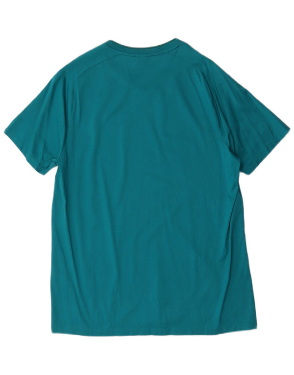 Hugo Boss Mens Slim Fit Camiseta Top Grande Algodão Azul