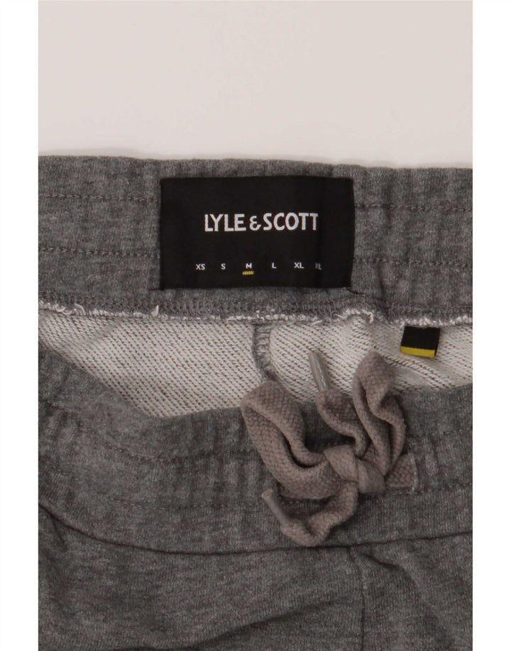 Calça esportiva masculina Lyle & Scott, joggers, algodão cinza médio