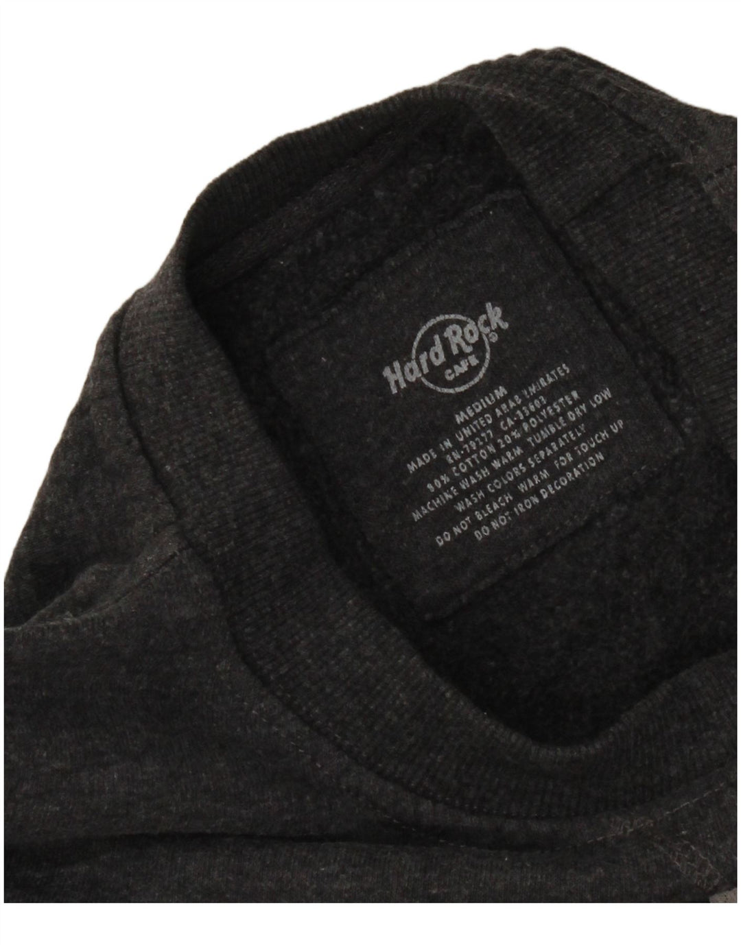 Hard Rock Cafe feminino Rome Graphic moletom jumper Reino Unido 14 cinza médio