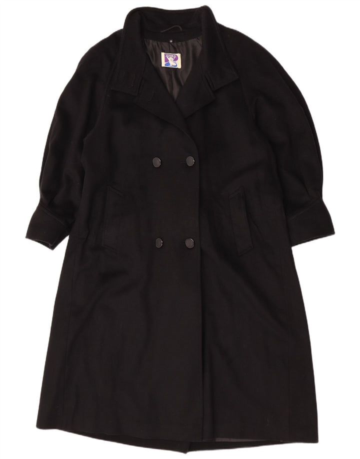 Casaco feminino Yessica com peito duplo UK 20 2XL lã preta
