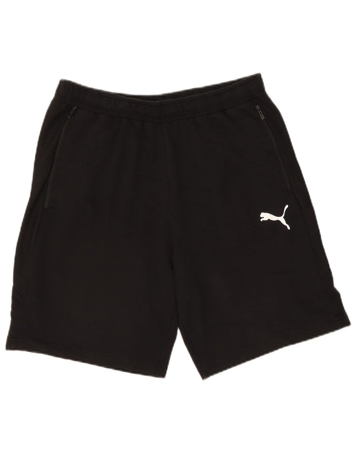 Shorts esportivos masculinos Puma grandes pretos