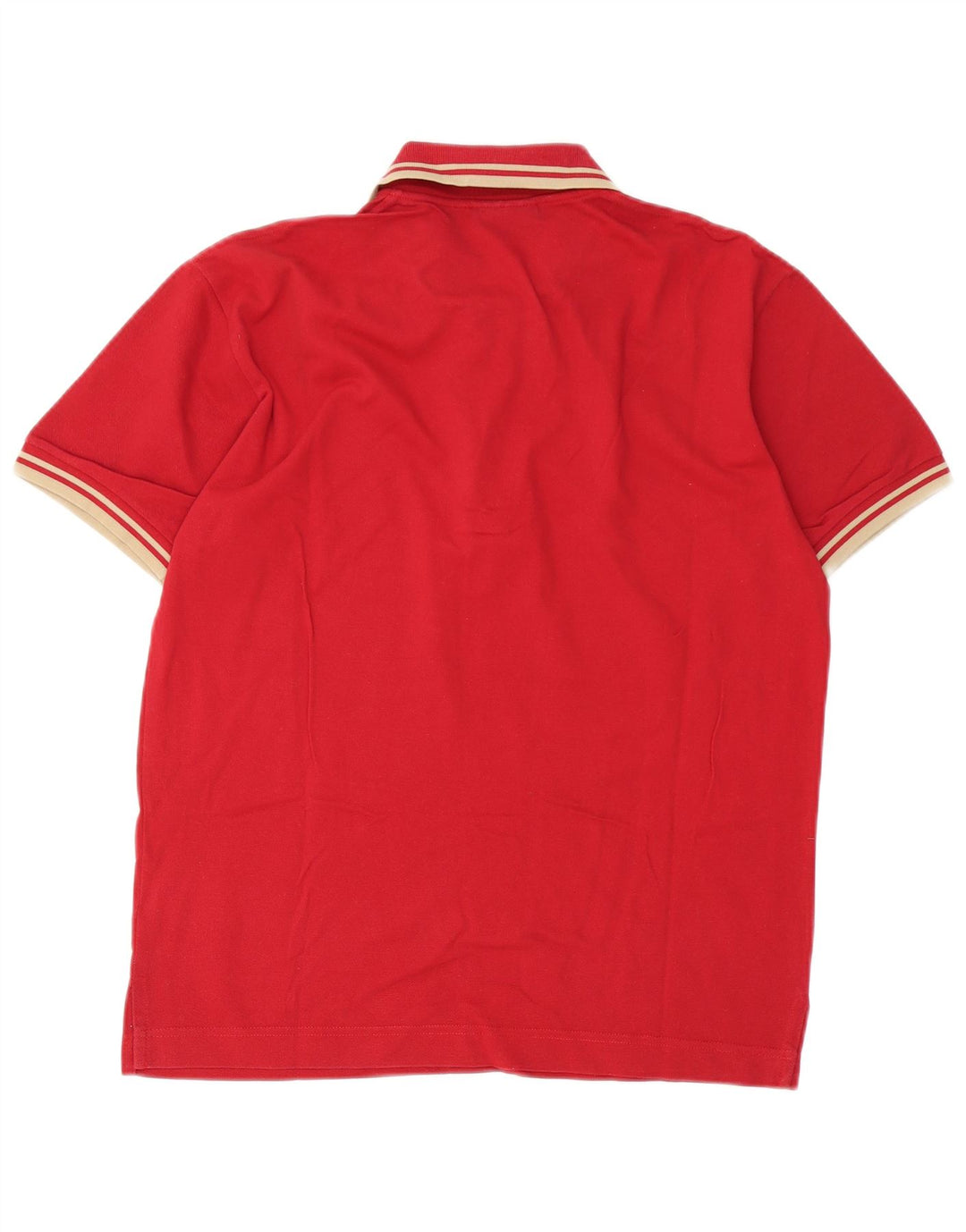 Camisa polo masculina Rifle Regular Fit pequena de algodão vermelho