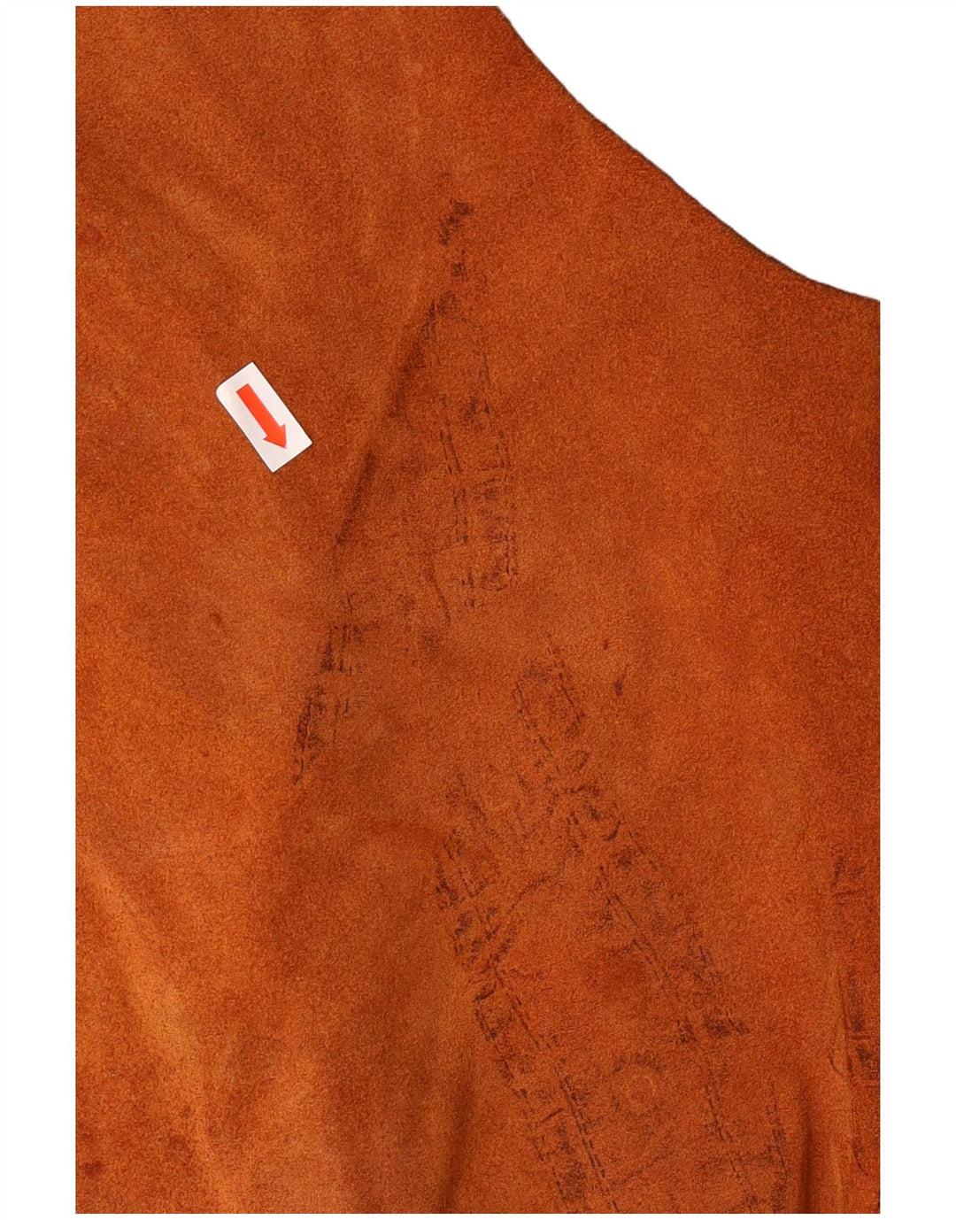 Colete de camurça vintage feminino Reino Unido 18 XL marrom ocidental