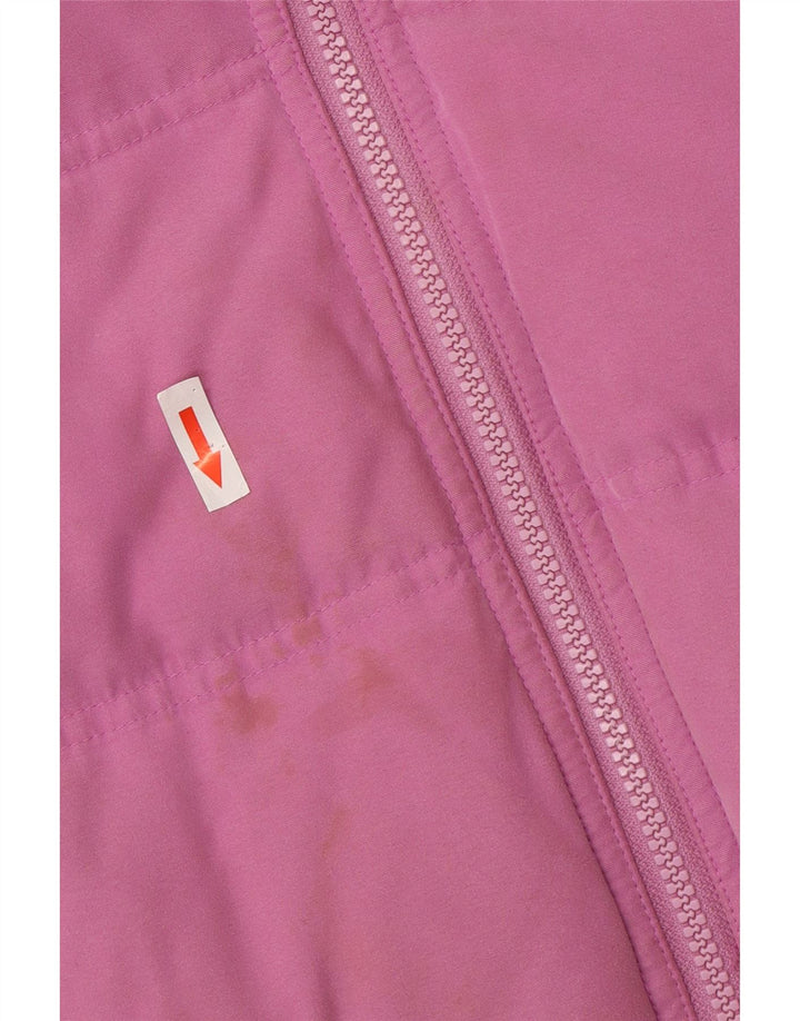 Jaqueta acolchoada superdimensionada feminina Musto UK 10 poliéster rosa pequeno
