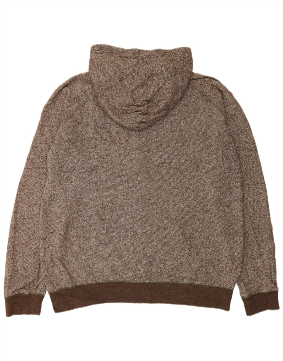 Suéter masculino com capuz e zíper Gap XL marrom manchado