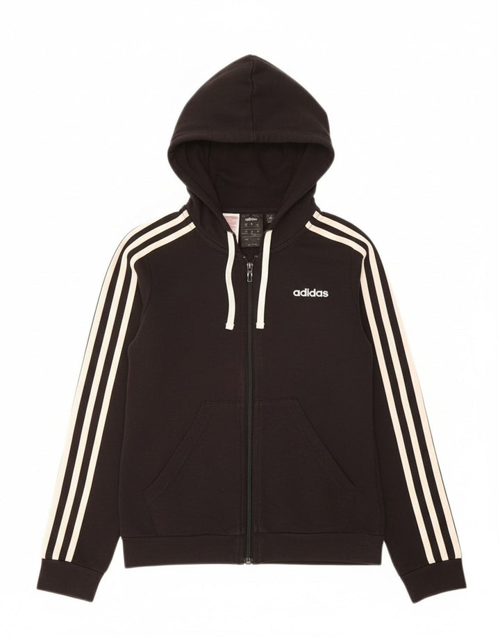 Suéter adidas masculino com capuz e zíper 11-12 anos algodão preto