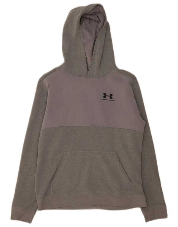 Under Armour Meninos moletom com capuz 13-14 anos XL cinza colorblock