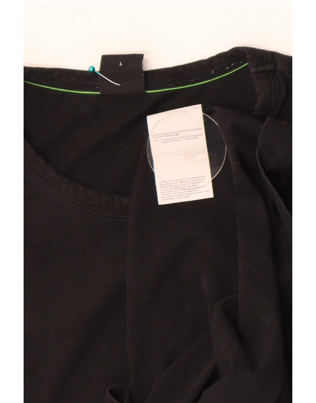 Camiseta masculina Hugo Boss grande algodão preto