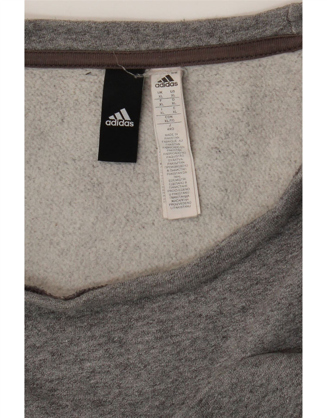 Adidas Mens Moletom Jumper XL Cinza Algodão