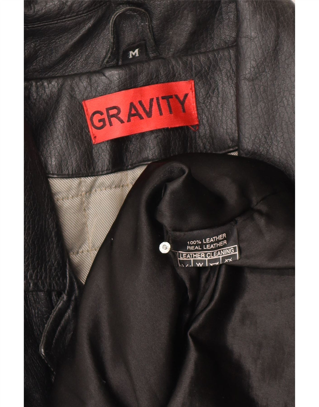 Jaqueta de couro masculina vintage UK 38 couro preto médio