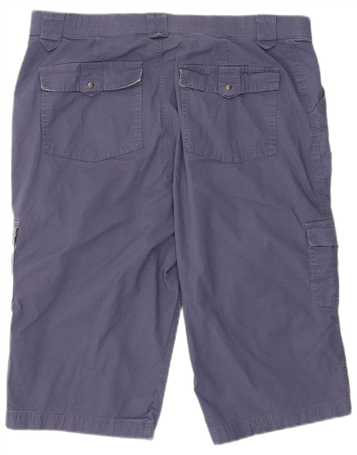 Bermuda masculina cargo LEE US 14 XL W36 algodão listrado azul