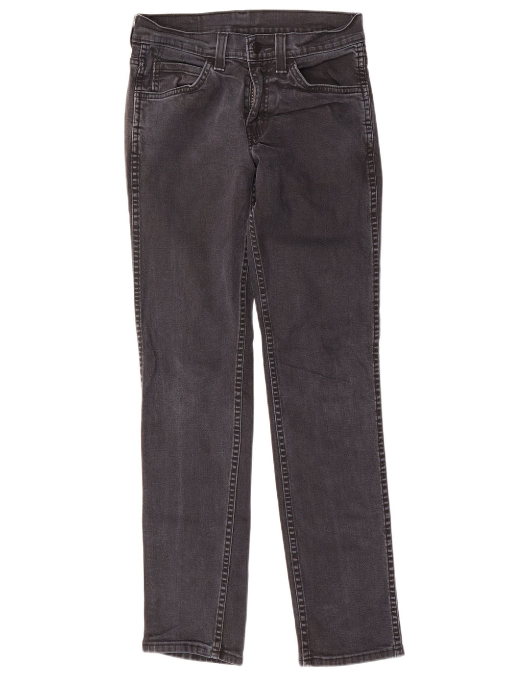 Calça jeans feminina Levi's 511 Slim W28 L32 cinza algodão